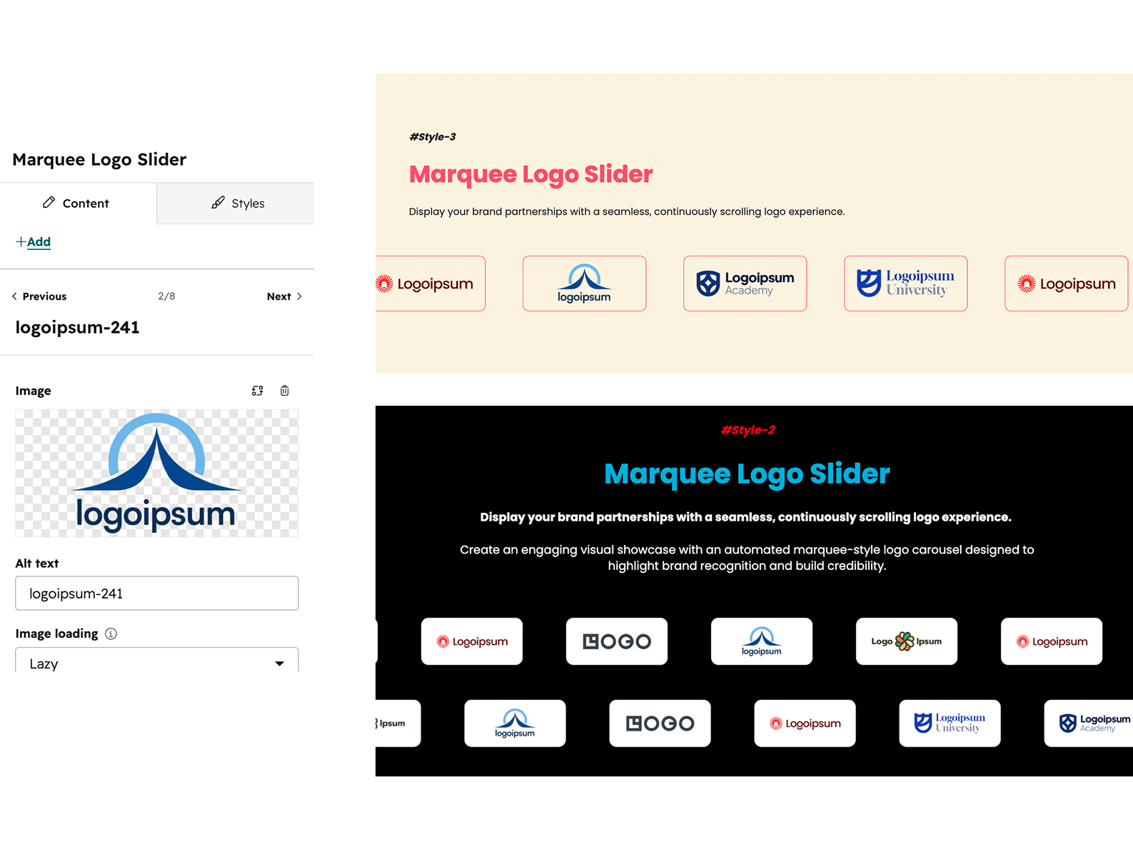 Flexible Design Controls